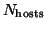 $N_{\rm hosts}$